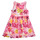 Textil Dívčí Krátké šaty Desigual VEST_INGRID Růžová / Žlutá
