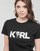 Textil Ženy Trička s krátkým rukávem Karl Lagerfeld IKONIK 2.0 KARL LOGO T-SHIRT Černá