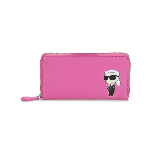 Taška Ženy Náprsní tašky Karl Lagerfeld K/IKONIK 2.0 LEATHER CONT WLLT Růžová