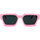 Hodinky & Bižuterie sluneční brýle Leziff Occhiali da Sole  Los Angeles M3492 C19 Rosa Růžová
