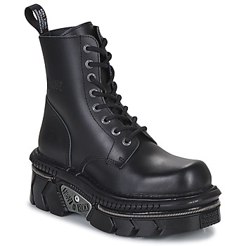 Boty Kotníkové boty New Rock M-MILI084N-S6 Černá