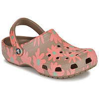 Boty Ženy Pantofle Crocs Classic Retro Resort Clog Béžová / Růžová