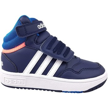 Boty Děti Kotníkové boty adidas Originals Hoops Mid 30 AC I Tmavě modrá