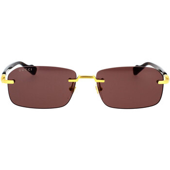 Hodinky & Bižuterie Muži sluneční brýle Gucci Occhiali da Sole  GG1221S 002 Zlatá