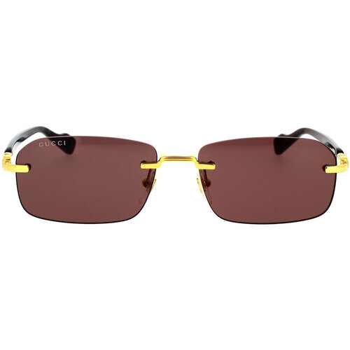 Hodinky & Bižuterie Muži sluneční brýle Gucci Occhiali da Sole  GG1221S 002 Zlatá