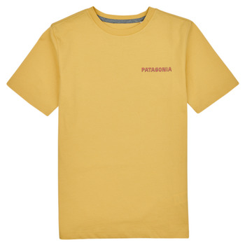 Textil Děti Trička s krátkým rukávem Patagonia K's Regenerative Organic Certified Cotton Graphic T-Shirt Žlutá