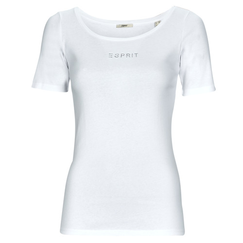 Textil Ženy Trička s krátkým rukávem Esprit tshirt sl Bílá