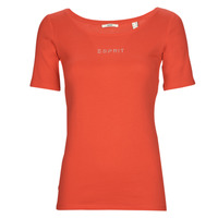 Textil Ženy Trička s krátkým rukávem Esprit tshirt sl Červená