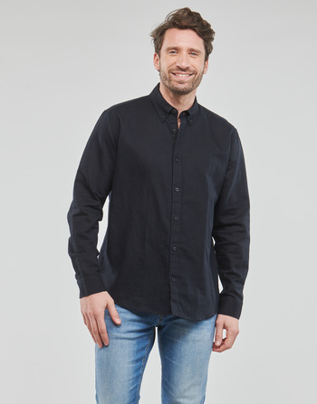 Textil Muži Košile s dlouhymi rukávy Esprit N Linen SH Černá
