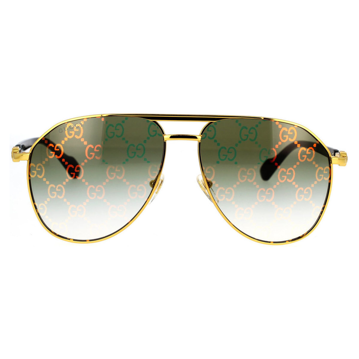 Hodinky & Bižuterie Muži sluneční brýle Gucci Occhiali da Sole  GG1220S 004 Zlatá