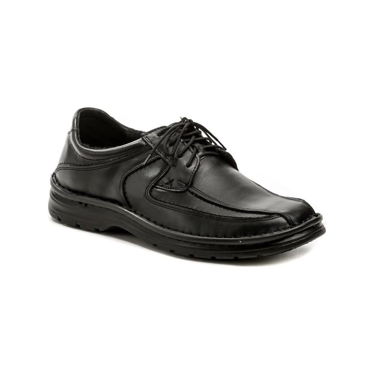 Boty Muži Šněrovací polobotky  & Šněrovací společenská obuv Wawel PA410F černé pánské polobotky Černá
