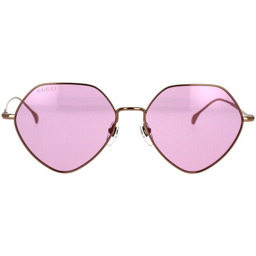 Hodinky & Bižuterie Ženy sluneční brýle Gucci Occhiali da Sole  GG1182S 004 Zlatá