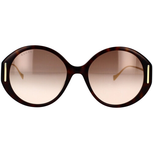 Hodinky & Bižuterie Ženy sluneční brýle Gucci Occhiali da Sole  GG1202S 003 Hnědá