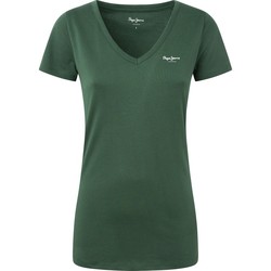 Textil Ženy Trička s krátkým rukávem Pepe jeans CAMISETA MUJER   PL505305 Zelená