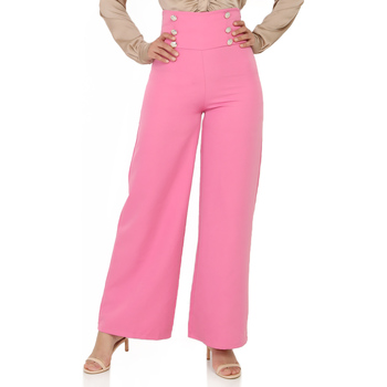 Textil Ženy Kalhoty La Modeuse 18920_P53815 Růžová