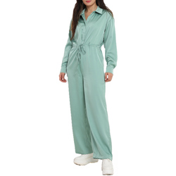 Textil Ženy Overaly / Kalhoty s laclem La Modeuse 22710_P49162 Zelená
