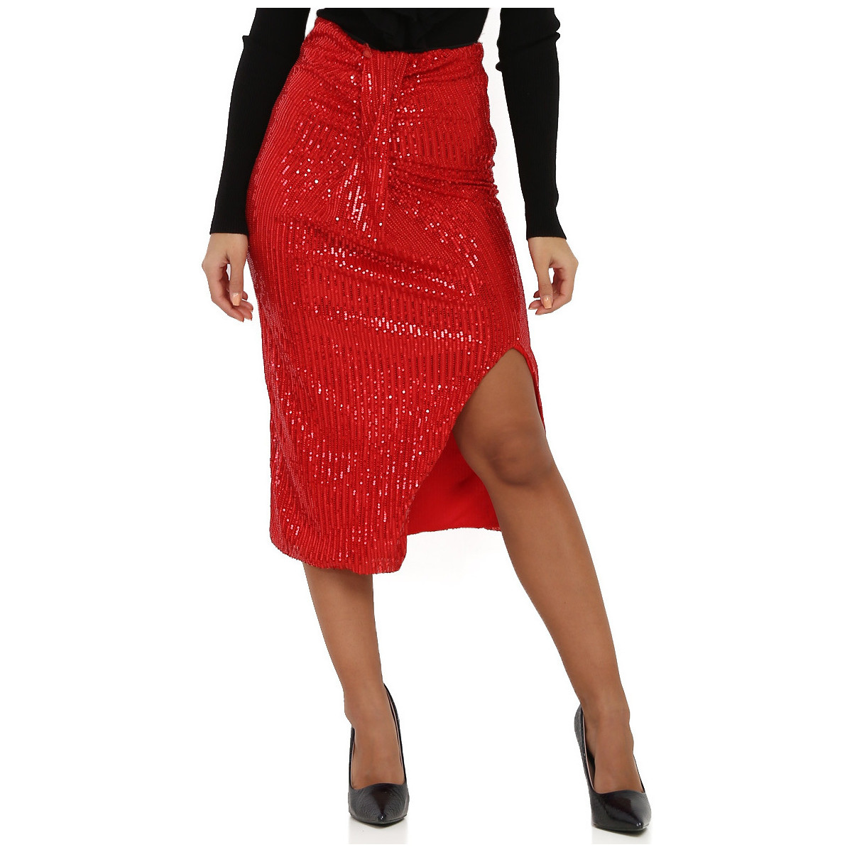 Textil Ženy Sukně La Modeuse 23140_P51202 Červená