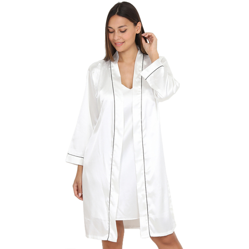 Textil Ženy Pyžamo / Noční košile La Modeuse 59011_P136066 Bílá