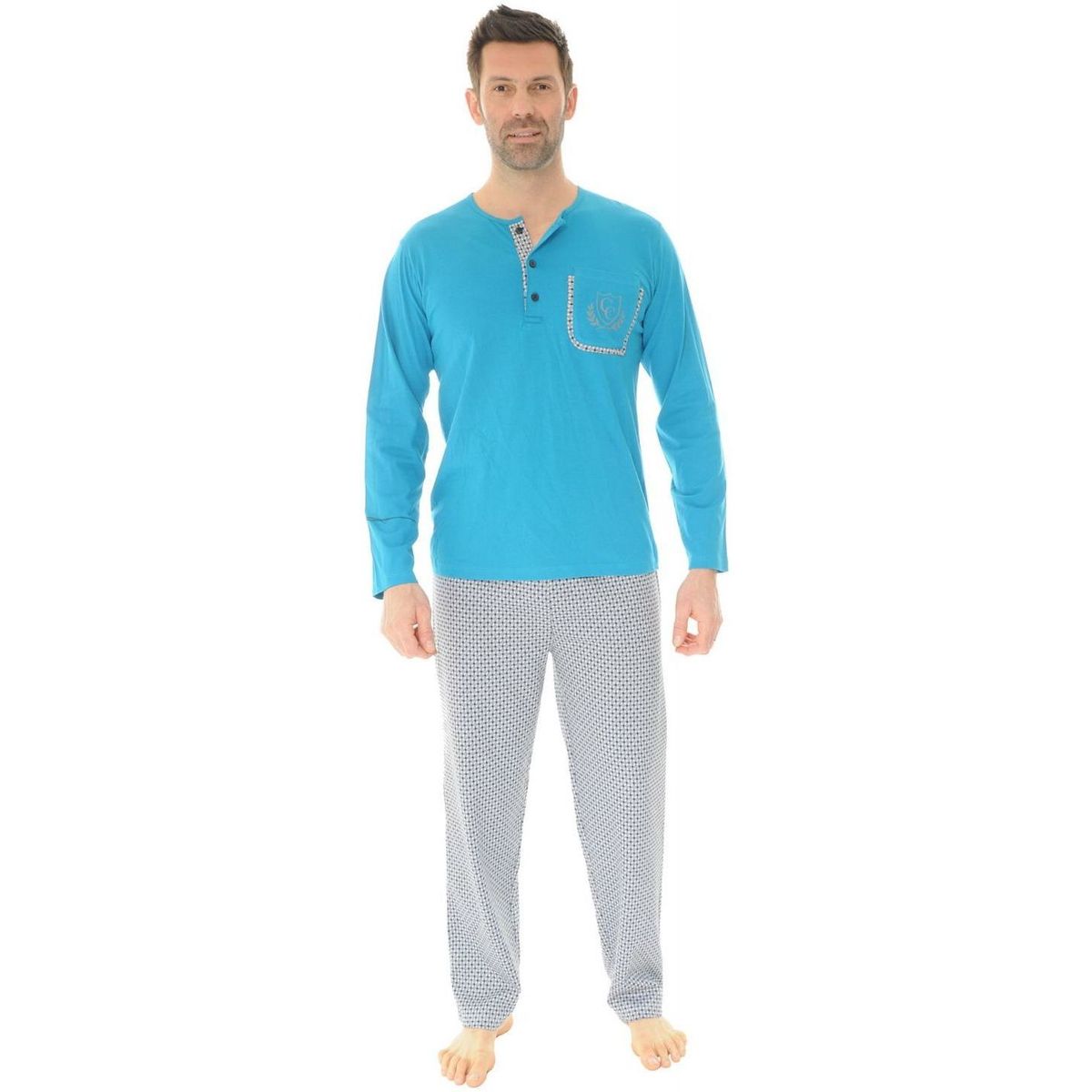 Textil Muži Pyžamo / Noční košile Christian Cane SHAWN Modrá