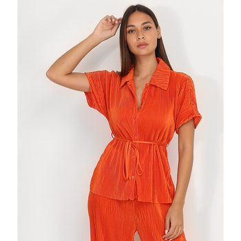 Textil Ženy Košile / Halenky La Modeuse 63241_P143761 Oranžová
