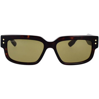 Hodinky & Bižuterie Muži sluneční brýle Gucci Occhiali da Sole  GG1218S 002 Hnědá