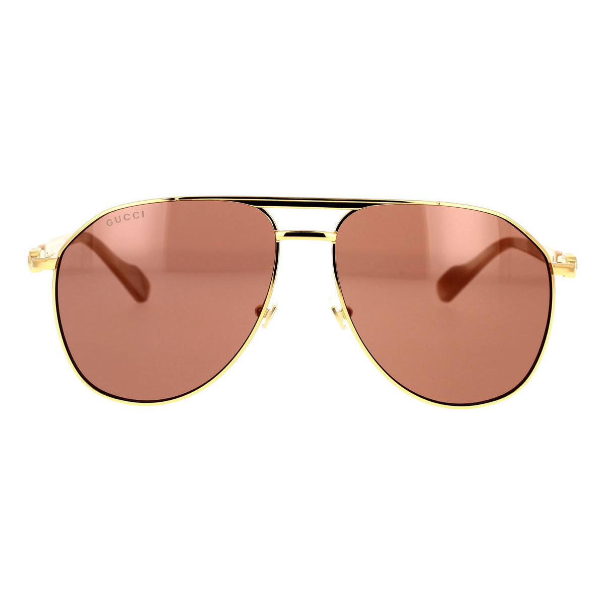Hodinky & Bižuterie Muži sluneční brýle Gucci Occhiali da Sole  GG1220S 003 Zlatá