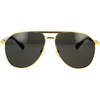 Hodinky & Bižuterie Muži sluneční brýle Gucci Occhiali da Sole  GG1220S 001 Zlatá