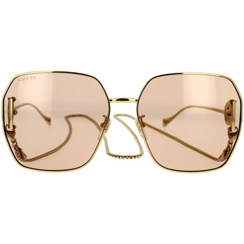 Hodinky & Bižuterie Ženy sluneční brýle Gucci Occhiali da Sole  GG1207SA 001 con Catena Zlatá