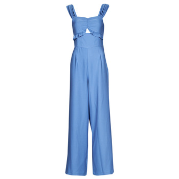 Textil Ženy Overaly / Kalhoty s laclem Naf Naf LANEJA D1 Modrá