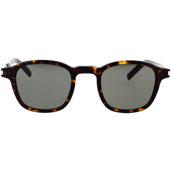 Hodinky & Bižuterie Muži sluneční brýle Yves Saint Laurent Occhiali da Sole Saint Laurent  SL 549 Slim 002 Hnědá