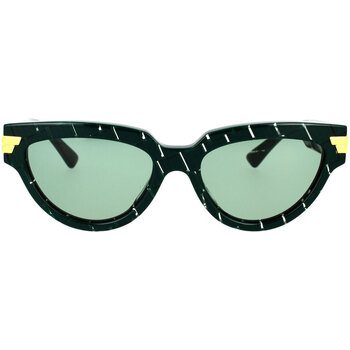 Hodinky & Bižuterie Ženy sluneční brýle Bottega Veneta Occhiali da Sole  BV1035S 004 Khaki