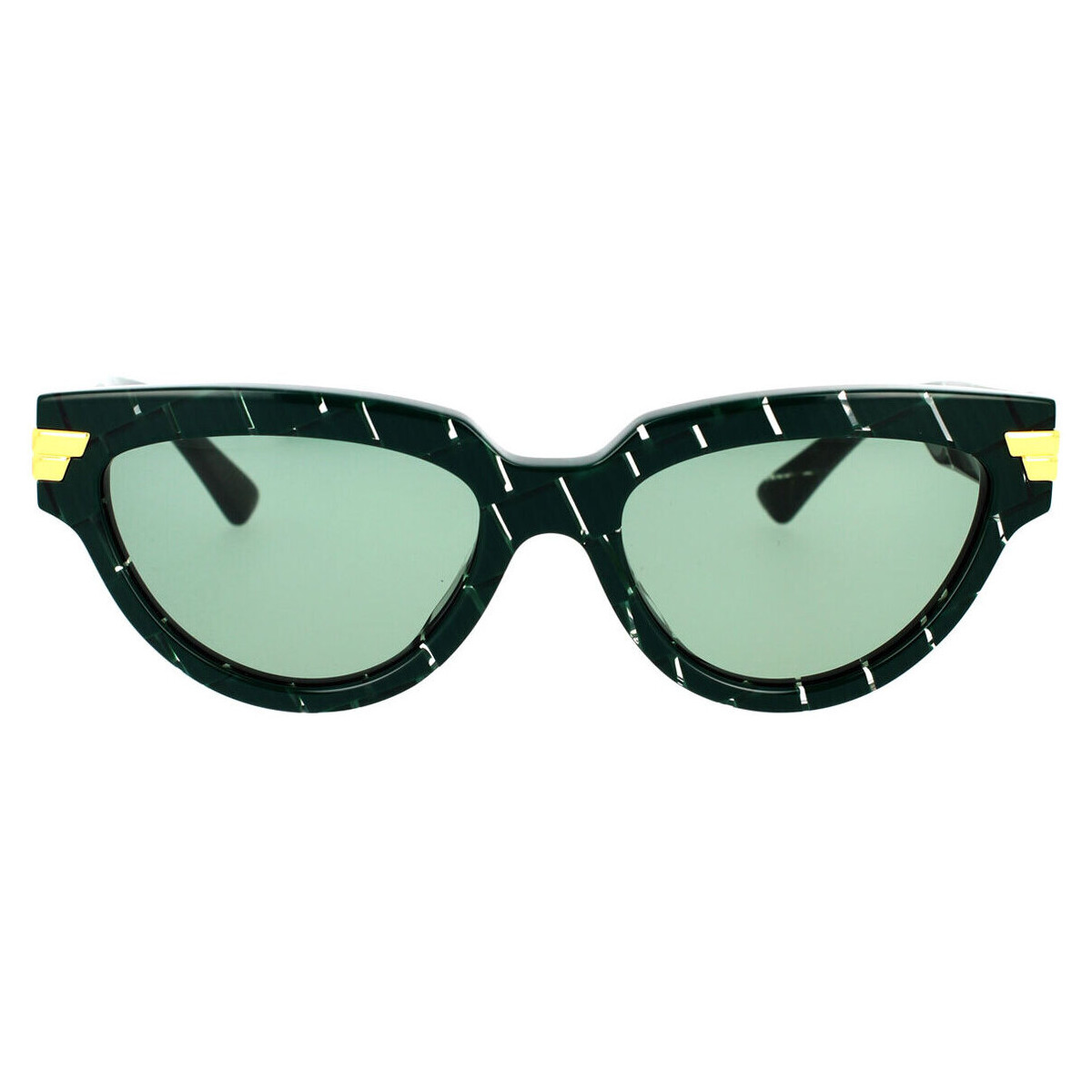 Hodinky & Bižuterie Ženy sluneční brýle Bottega Veneta Occhiali da Sole  BV1035S 004 Zelená