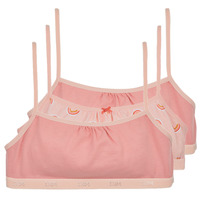 Spodní prádlo Dívčí Sportovní podprsenky DIM POCKET COTON BRASSIERE PACK X3 Růžová