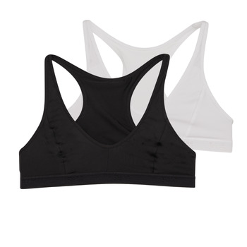 Spodní prádlo Dívčí Sportovní podprsenky DIM DIM MICRO BRASSIERE PACK X2 Černá / Bílá