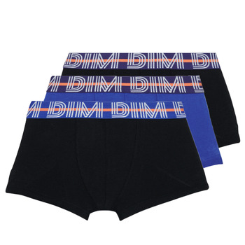 Spodní prádlo Chlapecké Boxerky DIM ECO DIM CLASSIC PACK X3 Černá / Modrá