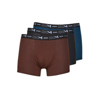 Spodní prádlo Muži Boxerky DIM COTON STRETCH PACK X3 Černá / Hnědá / Modrá