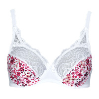 Spodní prádlo Ženy Přiléhavé PLAYTEX FLOWER ELEGANCE MICRO Růžová / Bílá