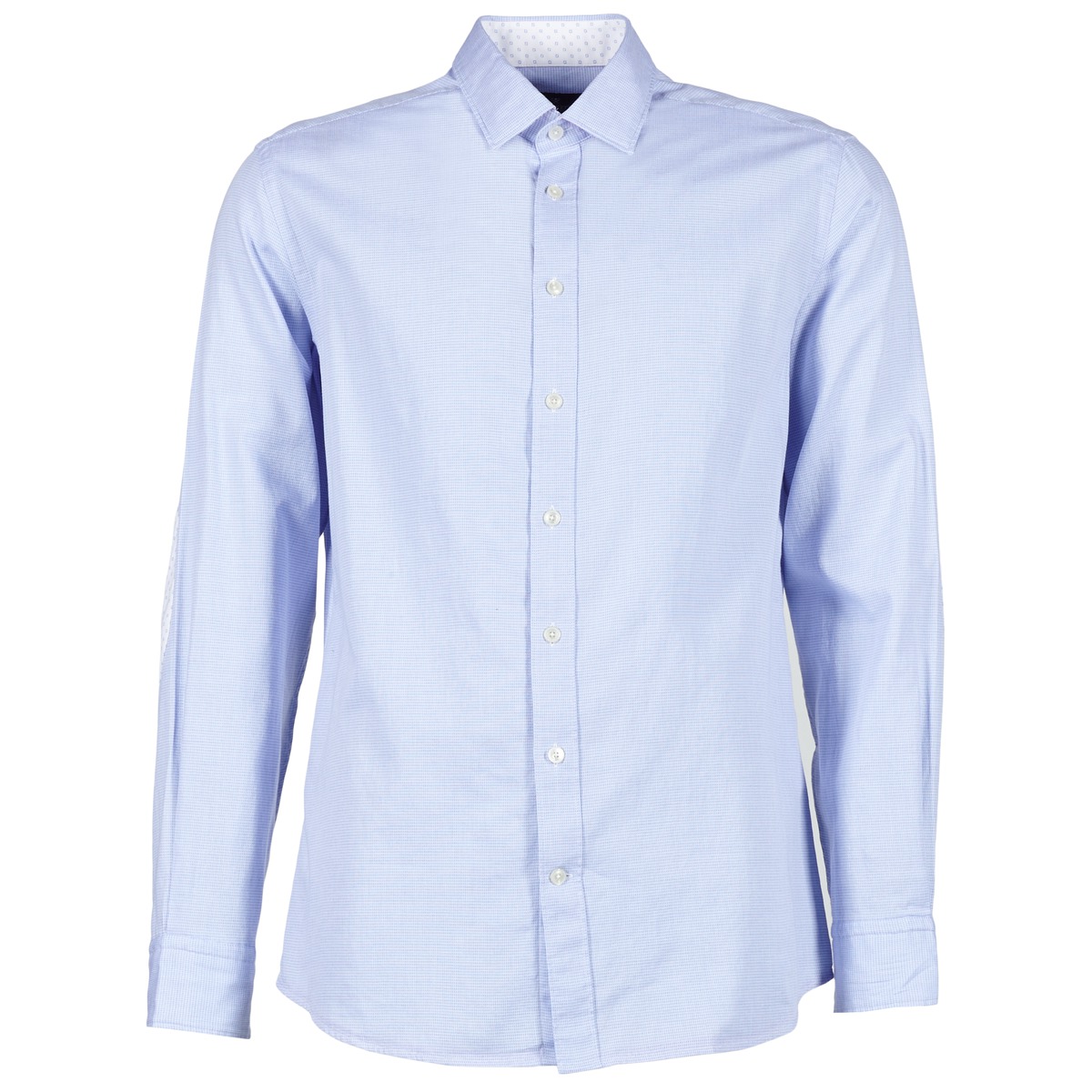 Textil Muži Košile s dlouhymi rukávy Hackett SQUARE TEXT MUTLI Modrá