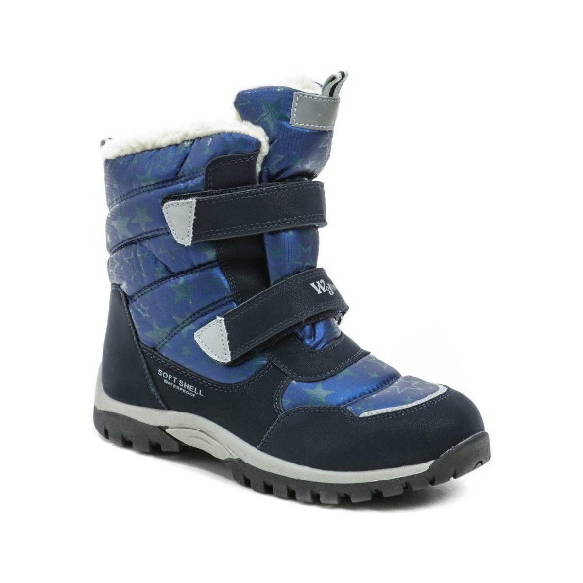 Boty Chlapecké Kotníkové boty Wojtylko 5Z23037 modré dětské zimní boty Modrá