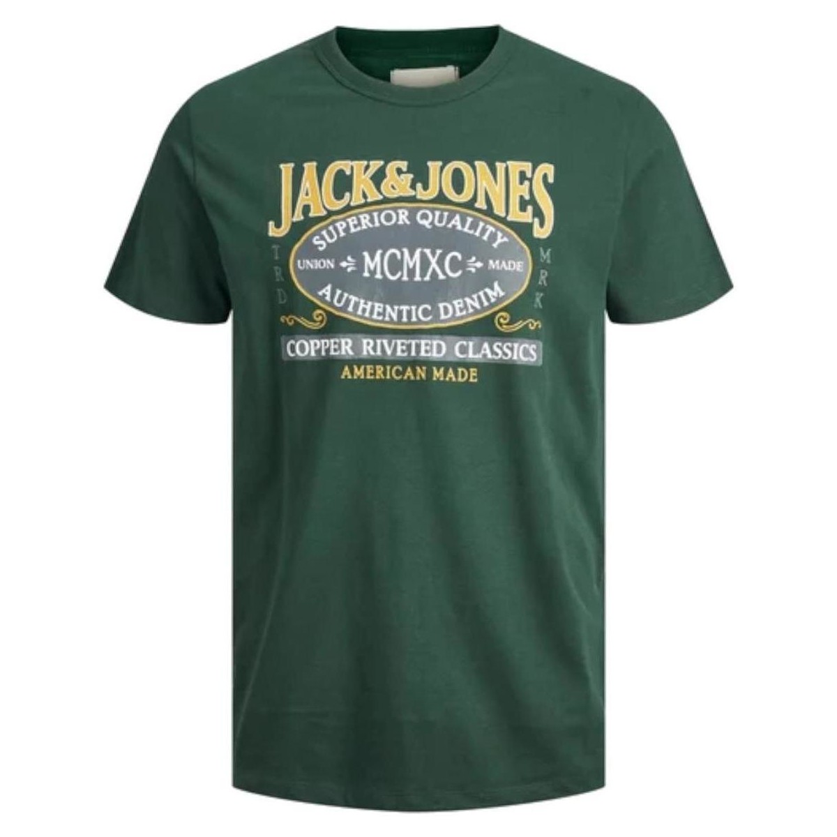 Textil Chlapecké Trička s krátkým rukávem Jack & Jones  Zelená