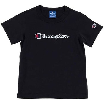 Textil Chlapecké Trička s krátkým rukávem Champion Crewneck Tshirt Černá