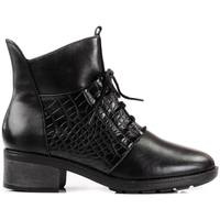 Boty Ženy Kotníkové boty Pk Luxusní  kotníčkové boty černé dámské na plochém podpatku 