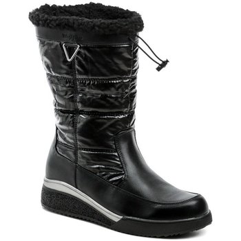 Boty Dívčí Zimní boty Wojtylko 7ZK23126C černé dámské zimní boty Černá
