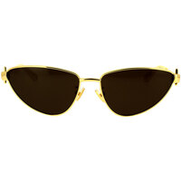 Hodinky & Bižuterie Ženy sluneční brýle Bottega Veneta Occhiali da Sole  BV1186S 002 Zlatá