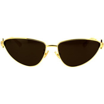 Hodinky & Bižuterie Ženy sluneční brýle Bottega Veneta Occhiali da Sole  BV1186S 002 Zlatá