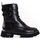 Boty Ženy Kotníkové boty Pk Exkluzívní  kotníčkové boty dámské černé na plochém podpatku 