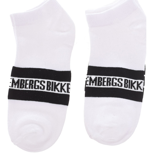 Spodní prádlo Muži Ponožky Bikkembergs BK082-WHITEBLACK Bílá