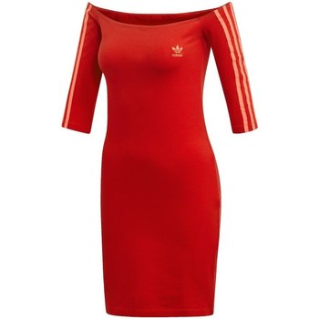 Textil Ženy Šaty adidas Originals Shoulder Dress Scarle Červená