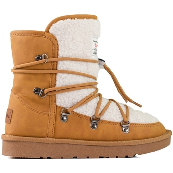 Boty Ženy Zimní boty Pk Trendy dámské hnědé  sněhule bez podpatku 