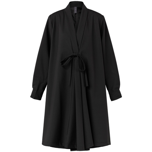 Textil Ženy Kabáty Wendy Trendy Coat 110775 - Black Černá